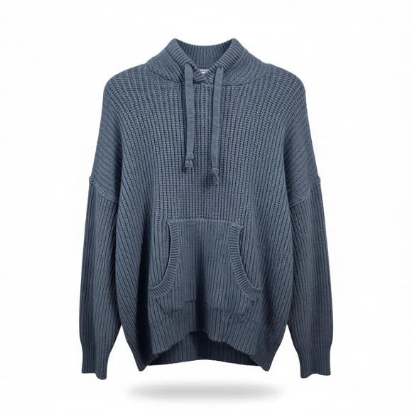 Cozy Casual Waffle Knit Hoodie Sweater   Oversized Pullover for Fall & Winter SM - Picture 2 of 8